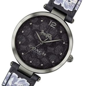 NWT COACH Park Lavender Floral Leather Watch